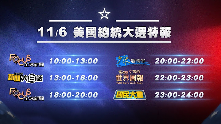 白宮爭奪戰倒數！誰將成為美國新任總統？｜11/6起 美國總統大選特報 鎖定TVBS 56台