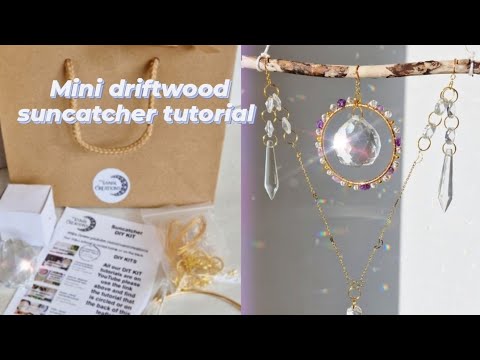 DIY suncatcher kit with driftwood and crystals – Vanir Creations