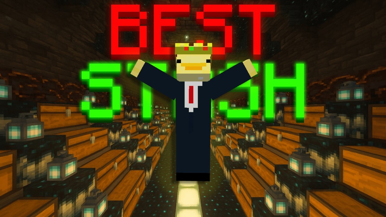 I Built The BIGGEST Stash On The Donut SMP