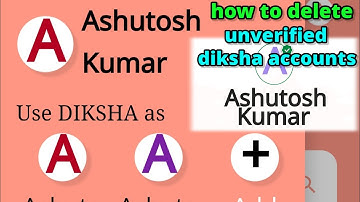 how to delete extra diksha accounts | delete extra diksha accounts