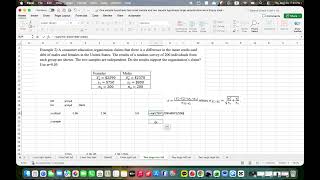 [MAT 209 Mac] Lesson 15.1 Hypothesis testing with two large samples Two tails