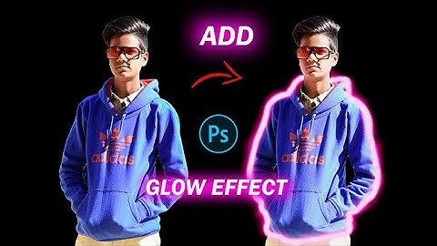 How To Create Glowing Lines On Portrait Image | Adobe Photoshop | Glow editing -- Dk Graphy
