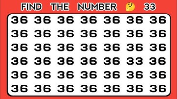 Test your visual skills| Find odd one out | number and letter edition