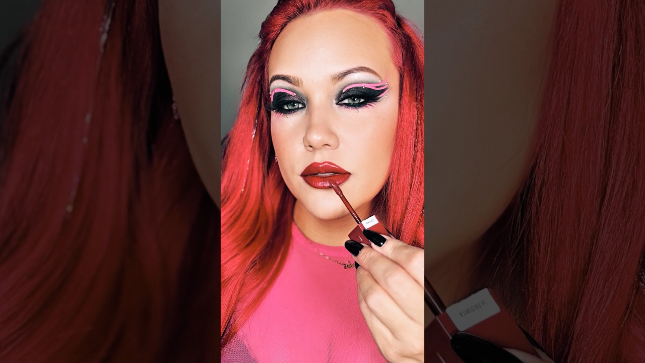 The Ultimate Concert Makeup Lip Combo: Red Lip Tutorial #concertmakeup #redlip #maybelline