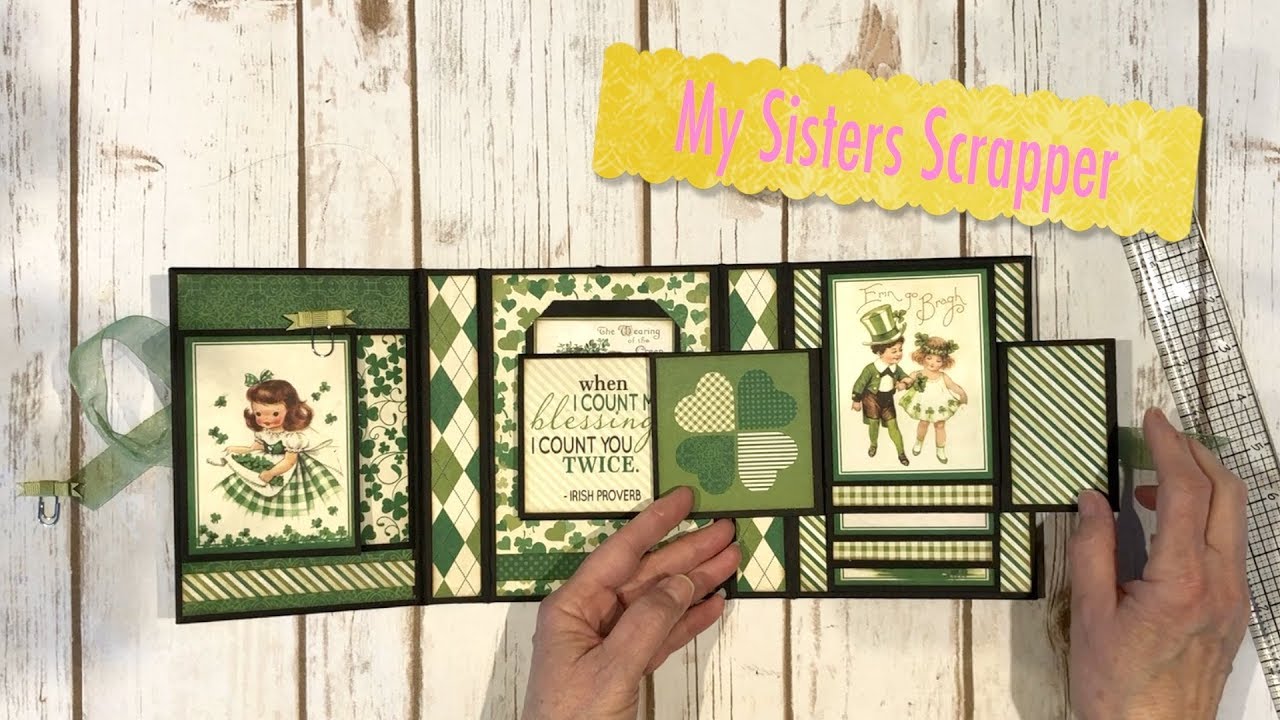 Authentique Shamrock Mini Trifold Folio