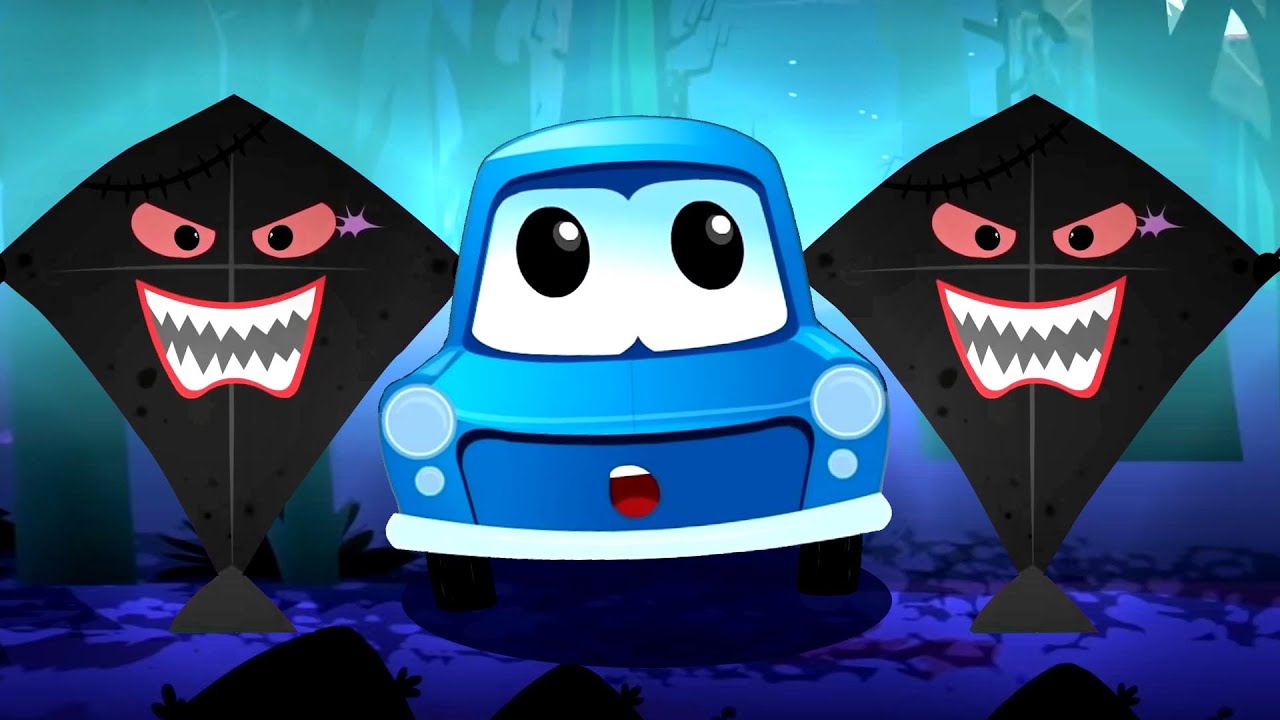 Haunted Kite, Halloween Nursery Rhymes, Spooky Car Cartoons by Kids Tv Channel