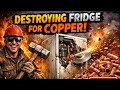 Thefixers260 is live! destroyed an refrigerator to extract copper from compressor and copper pipes