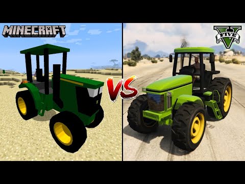 MINECRAFT TRACTOR VS GTA 5 TRACTOR - WHICH IS BEST?