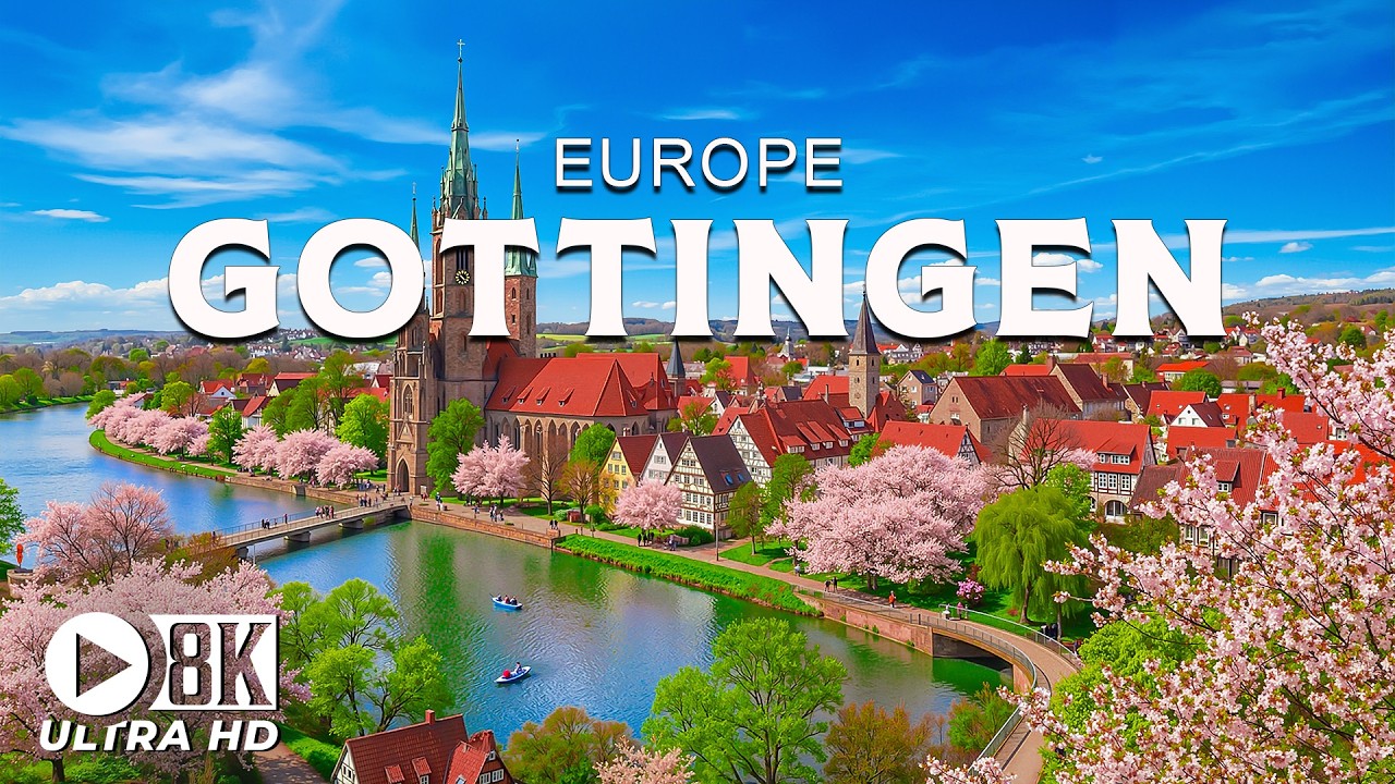 Göttingen 8K UHD – The Serene Beauty of the University City and the Landscape of Northern Germany