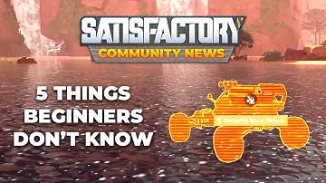 Watch This if You Just Started Satisfactory... 5 Rare Tips