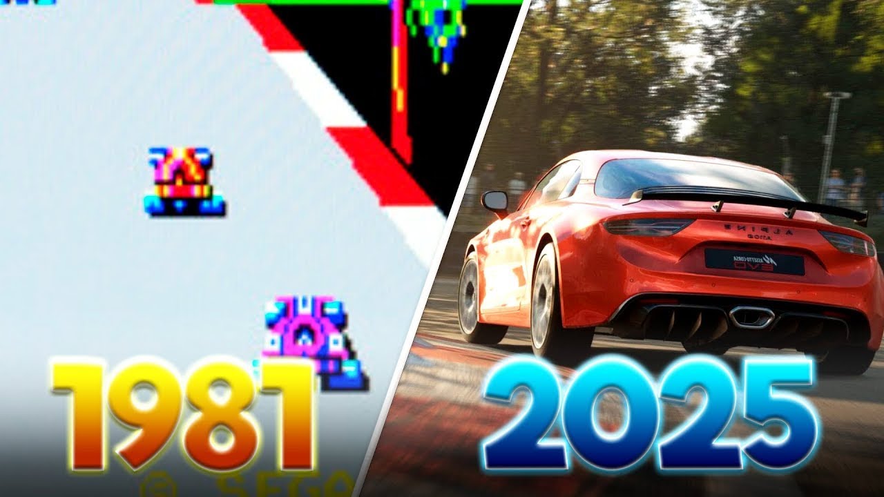 First Ever Car Racing Game THE EVOLUTION OF RACING GAMES (1981-2025) - YouTube