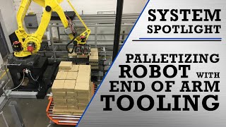 System Spotlight: Palletizing Robot for Handling Freezer Sheets, Cases, and Pallets