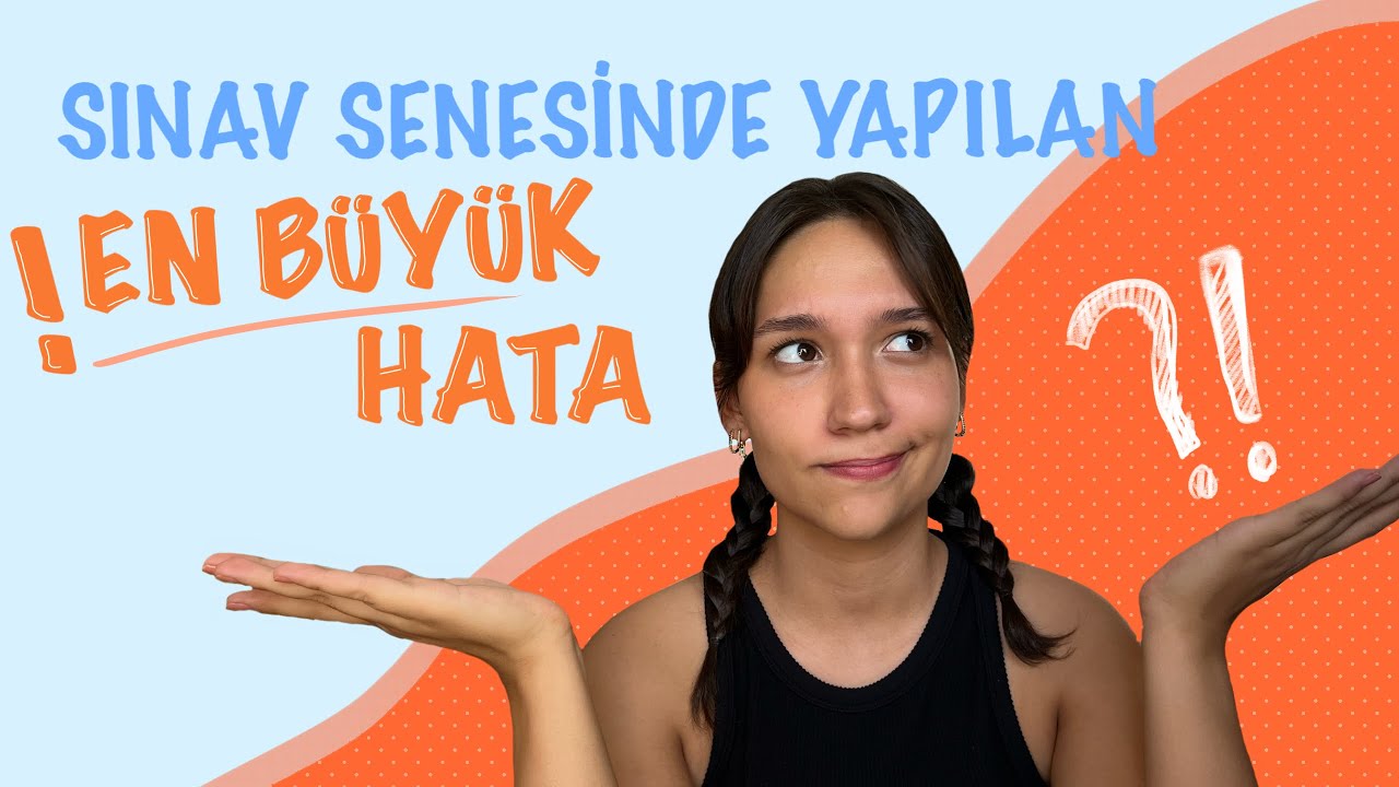 SINAV SENESİNDE YAPILAN EN BÜYÜK HATA! #yks2023