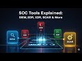 SOC Tools Explained: SIEM, EDR, XDR, SOAR & More