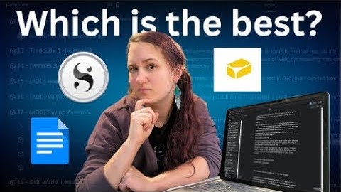 The Best Writing Software: Butter Docs vs. Google Docs vs. Scrivener