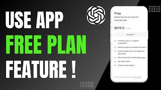 How to Use ChatGPT Free Plan Features 2026 !