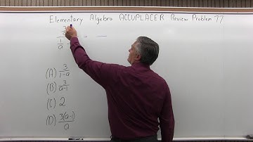 ACCUPLACER Review: Elementary Algebra Problem 77 - Mathematics with Dan Avedikian