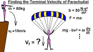 Differential Equation - 1st Order Solutions (8 of 8) How to Calculate Parachutist's Terminal Speed