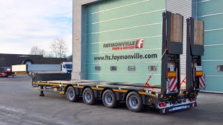 Faymonville - MultiMAX extendable semi-trailer with hydraulically steered 4-axles & air suspension
Ask for an offer here: https://www.faymonville.com/request/
TECHNICAL SPECIFICATIONS:
extendable
hydraulically steered 4-axles
air suspension
double flip ramps with hydraulically side shift function
hydraulic landing gears at rear
Find more information on https://www.faymonville.com/products/semi-trailer/multimax/
Multi-Z-4L-AUM-18AT-8.80-17.5-2.54 (Ch. 25295) Faymonville - MultiMAX extendable semi-trailer with hydraulically steered 4-axles & air suspension