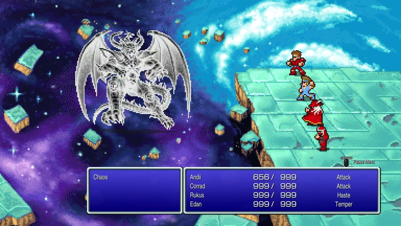 Final Fantasy 1 Pixel Remaster (PS4) Final Boss Chaos + Platinum Trophy