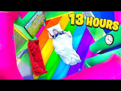 i-spent-24-hours-in-a-bounce-house!---challenge