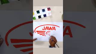 How to draw the Jawa logo #Jawa #Shorts