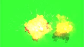 explosions free green screen