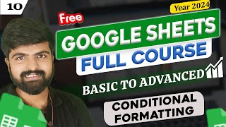 Conditional Formatting in Google sheets | Google Sheet full course for beginners in Hindi
