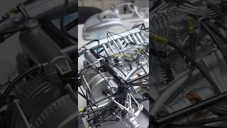 The engine finds its place🔧 building the Mercedes-Benz 300 SLR Uhlenhaut Coupé 1:8 #modelcar #diy