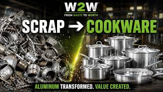 How Scrap Aluminum Is Turned Into Cookware | Waste to Worth