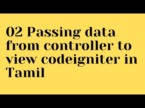 02 Passing data from controller to view