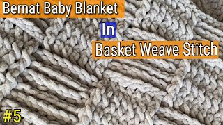 Bernat blanket yarn crochet patterns #5 | Crochet Basket Weave | Velvet Yarn