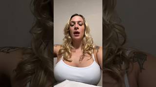 Routines Woman no bra my big size breasts and big nipples