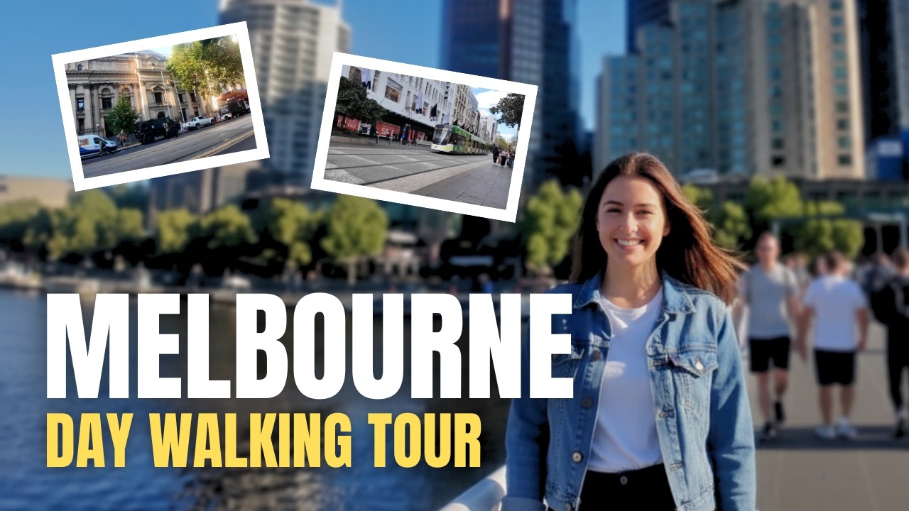 Walking Sunny Melbourne - 4K