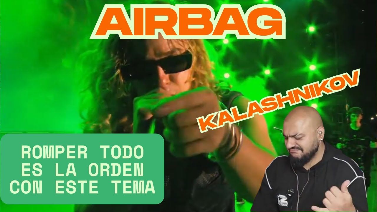 Reacción en el En Vivo de #airbagoficial a su tema 