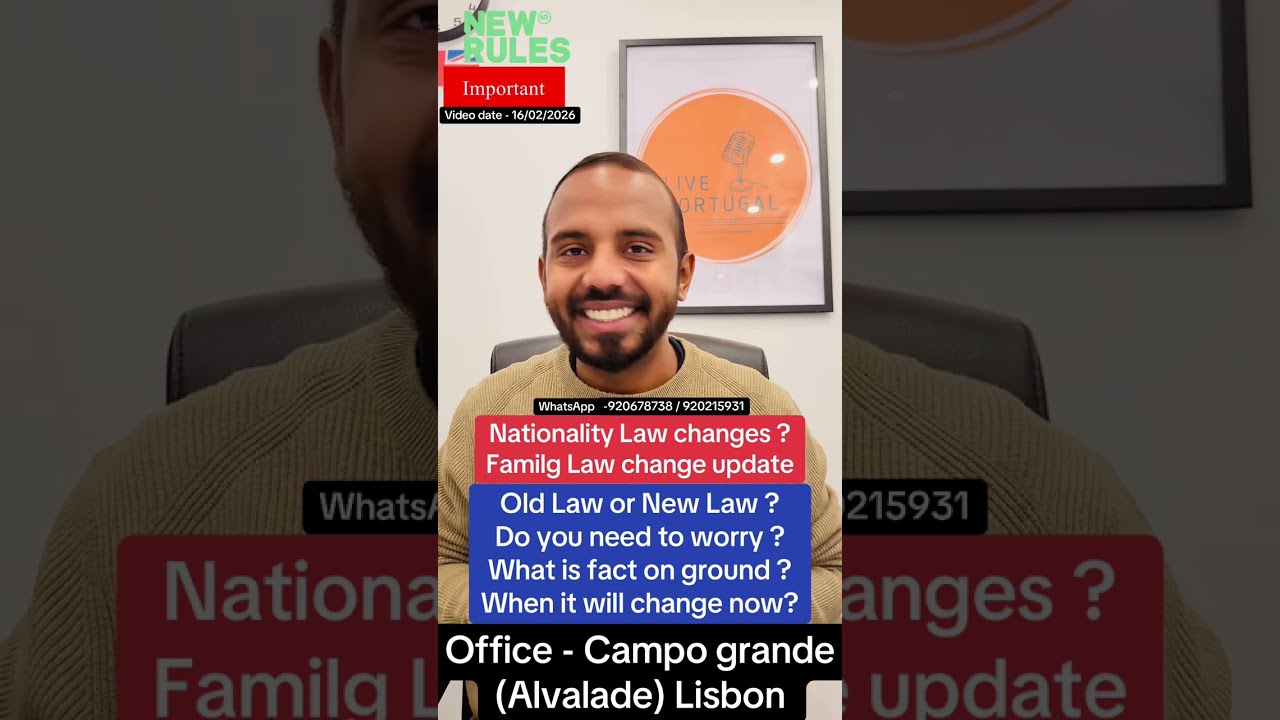 Nationality Law changes ?Familg Law change update ? ®Live Portugal By Harry | Advocate Portugal news