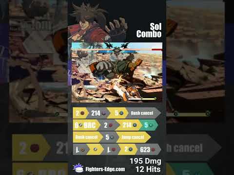 Stylish Sol mid-screen combo #ggst_so #solbadguy #ggst #guiltygear #strive #combos #fgc #shorts