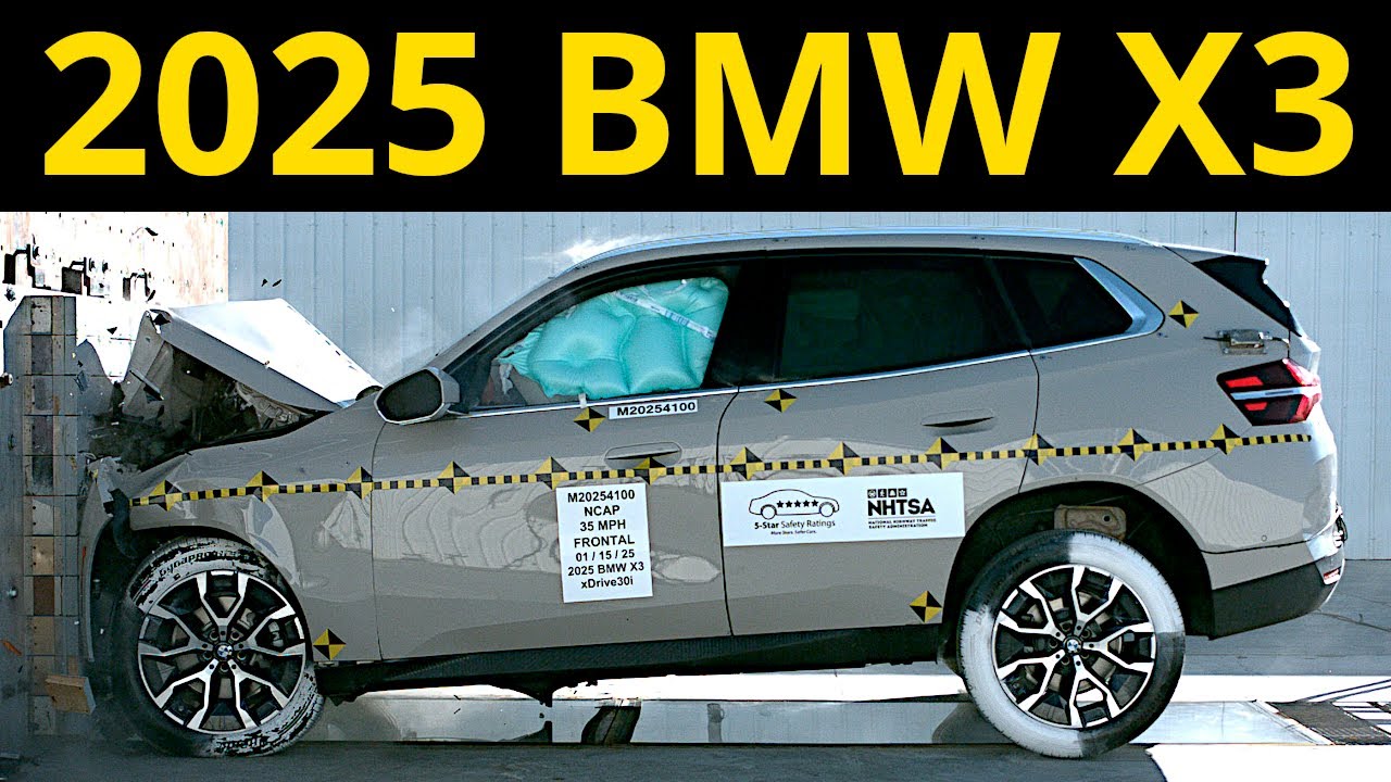 2025 BMW X3 Crash Test - YouTube