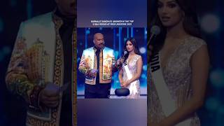 Harnaaz Sandhu Top 5 Q and A Answer | Miss Universe 2021