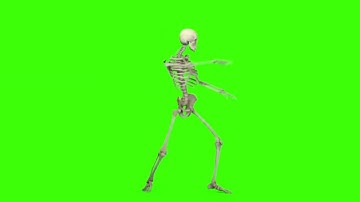 FX Guru Dancing Skeleton On Green Screen
