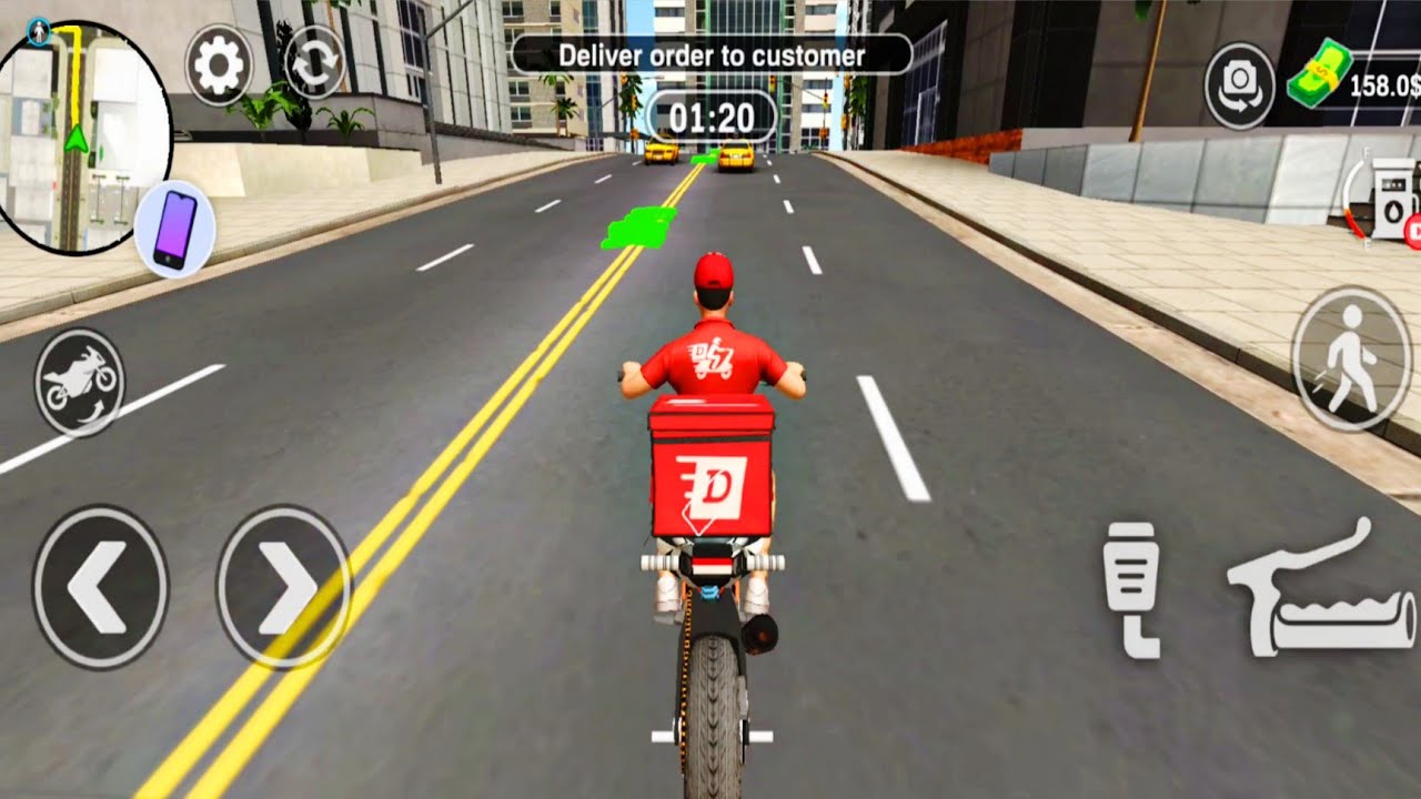 Food delivery Boy Simulator Game 3d | Good Delevery Boy Ktm Bike Driving | 