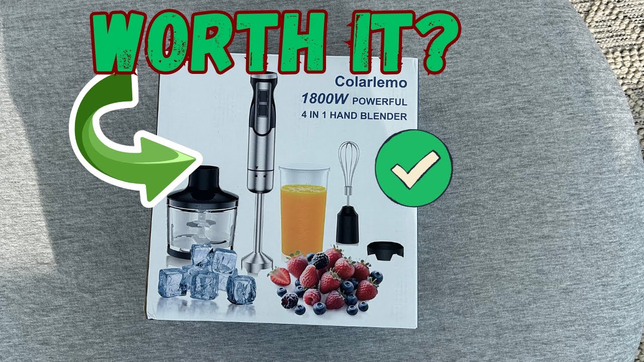 Smoothie and Chopper Test - Colarlemo Immersion Blender