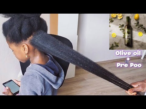 ?Olive Oil + Pre Poo + Full Wash day Routine from Beginning till end, the Result is Shocking