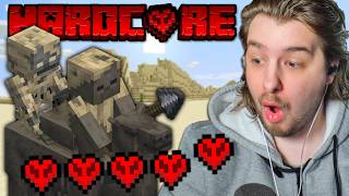 I almost DIED! In Minecraft HARDCORE!
