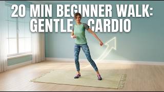 20-Min Beginner Walk: Gentle Cardio, Burn Fat & Boost Energy