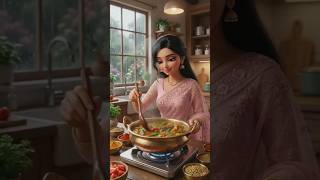 🌧️ Rainy Day Dosa Sambar ASMR #asmr #ghibli #relaxingvideo #anime #cooking #cozy #dosa #rain