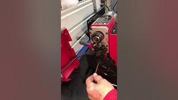 Chinese mini lathe . threading, changing the gears.