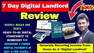 7 Day Digital Landlord Review + Bonuses | The World's FIRST Turnkey Digital Landlord Agency Platform