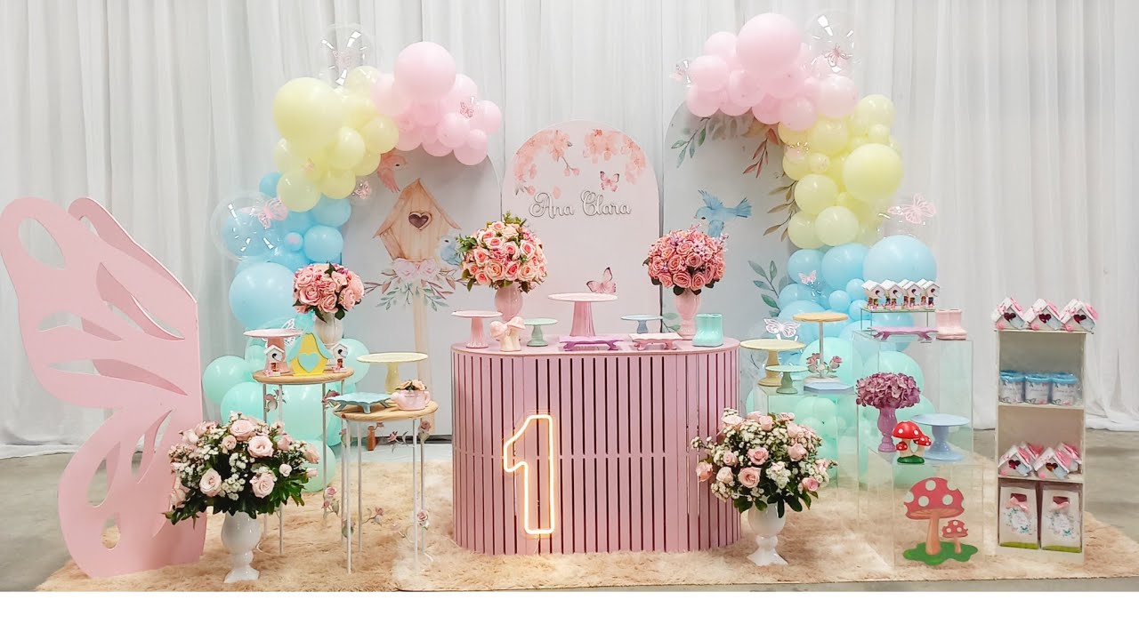 decoração de festa borboleta