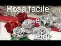 Diyn rosa in gomma eva FACILE e VELOCE  senza stampi,tutorial fiori in gomma crepla/rose foam flower